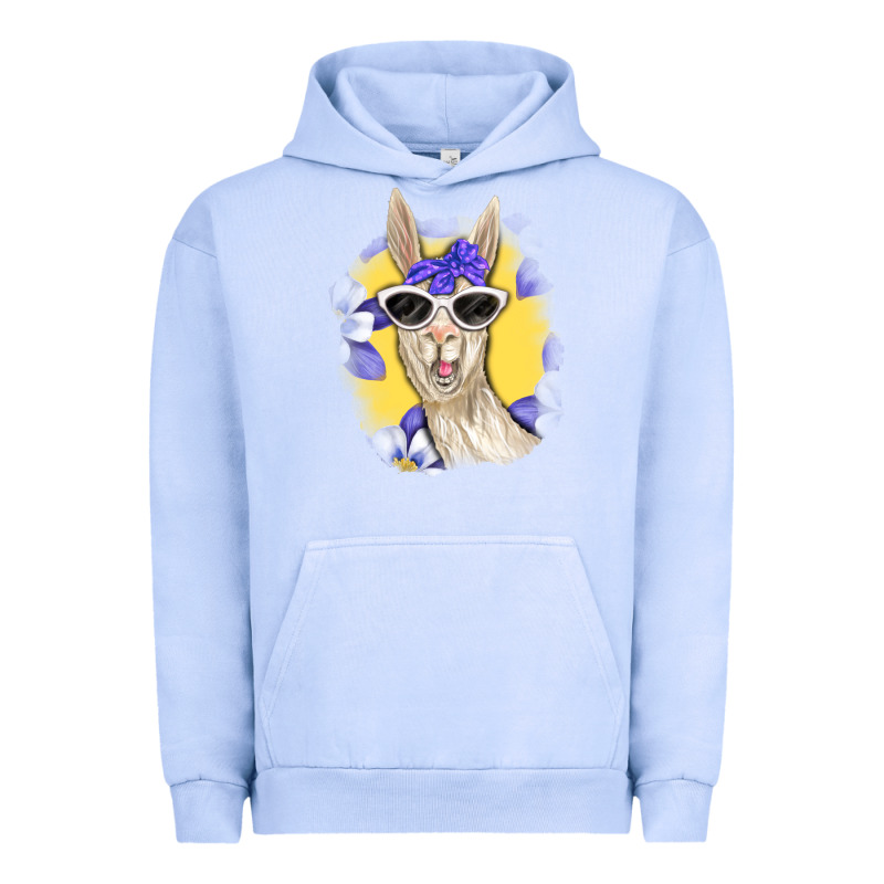 Llama With Sunglasses Urban Hoodie by RanaPortraitStore | Teevron