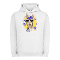 Pigment Lunar Rock Llama With Sunglasses Urban Hoodie - RanaPortraitStore