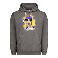 Pigment Tornado Llama With Sunglasses Urban Hoodie - RanaPortraitStore
