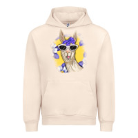 Sandshell Llama With Sunglasses Urban Hoodie - RanaPortraitStore