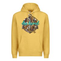 Antique Gold anchored hebrews 6 19 Premium Hoodie - texasbilliewilder