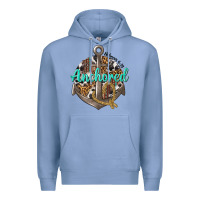 Colony Blue anchored hebrews 6 19 Premium Hoodie - texasbilliewilder
