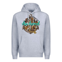 Heather Grey anchored hebrews 6 19 Premium Hoodie - texasbilliewilder