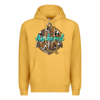 Mustard anchored hebrews 6 19 Premium Hoodie - texasbilliewilder