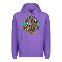 Purple anchored hebrews 6 19 Premium Hoodie - texasbilliewilder