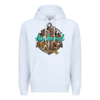 White anchored hebrews 6 19 Premium Hoodie - texasbilliewilder