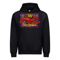 Black Mardi Gras Tis The Season Lobster Urban Hoodie - RanaPortraitStore