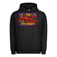Pigment Black Mardi Gras Tis The Season Lobster Urban Hoodie - RanaPortraitStore