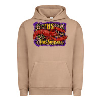 Pigment Burro Mardi Gras Tis The Season Lobster Urban Hoodie - RanaPortraitStore
