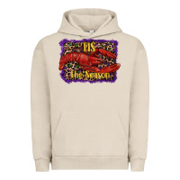 Pigment French Oak Mardi Gras Tis The Season Lobster Urban Hoodie - RanaPortraitStore