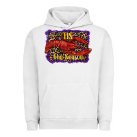 Pigment Lunar Rock Mardi Gras Tis The Season Lobster Urban Hoodie - RanaPortraitStore