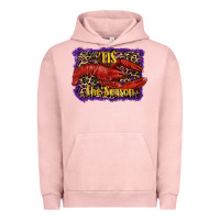Pigment Salmon Mardi Gras Tis The Season Lobster Urban Hoodie - RanaPortraitStore