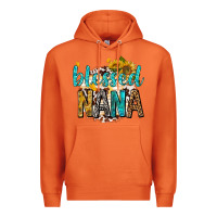 Carrot blessed nana with sunflowers Premium Hoodie - texasbilliewilder