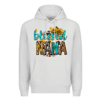 Dove Grey blessed nana with sunflowers Premium Hoodie - texasbilliewilder
