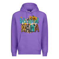 Purple blessed nana with sunflowers Premium Hoodie - texasbilliewilder
