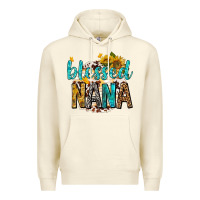 Sandshell blessed nana with sunflowers Premium Hoodie - texasbilliewilder