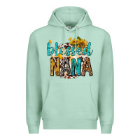 Seafoam blessed nana with sunflowers Premium Hoodie - texasbilliewilder