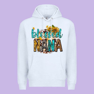 Premium Hoodie blessed nana with sunflowers