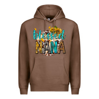 Chestnut blessed nana with sunflowers Premium Hoodie - texasbilliewilder