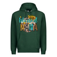 Sports Green blessed nana with sunflowers Premium Hoodie - texasbilliewilder