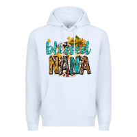 White blessed nana with sunflowers Premium Hoodie - texasbilliewilder