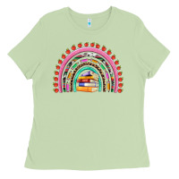 Matcha teacher pen apple books rainbow Ladies Tee - Artiststas
