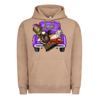 Pigment Burro Mardi Gras Truck With Farm Animals Urban Hoodie - RanaPortraitStore