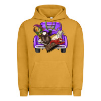 Pigment Peanut Butter Mardi Gras Truck With Farm Animals Urban Hoodie - RanaPortraitStore