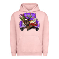 Pigment Salmon Mardi Gras Truck With Farm Animals Urban Hoodie - RanaPortraitStore