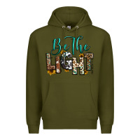 Army Green be the light matthew 5 14 Premium Hoodie - RanaPortraitStore