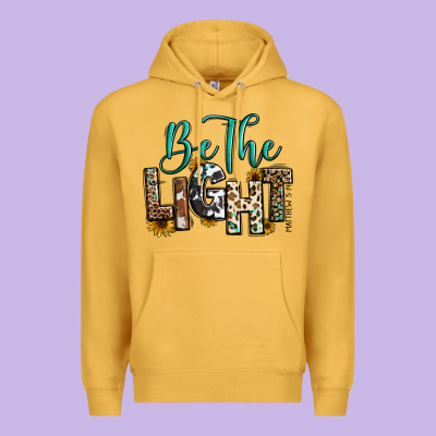 Premium Hoodie be the light matthew 5 14