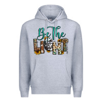 Heather Grey be the light matthew 5 14 Premium Hoodie - RanaPortraitStore
