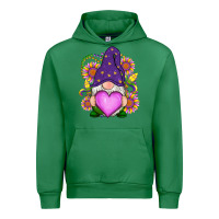 Emerald Mardi Gras gnome Urban Hoodie - RanaPortraitStore