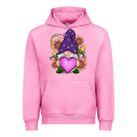 Fuchsia Pink Mardi Gras gnome Urban Hoodie - RanaPortraitStore