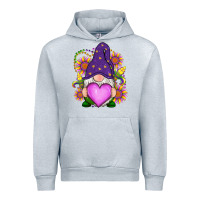 Heather Grey Mardi Gras gnome Urban Hoodie - RanaPortraitStore