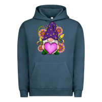 Pigment Midnight Navy Mardi Gras gnome Urban Hoodie - RanaPortraitStore