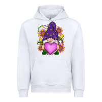 White Mardi Gras gnome Urban Hoodie - RanaPortraitStore