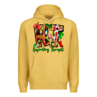 Antique Gold christmas respiratory therapist Premium Hoodie - Zillion Design Studio