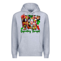 Heather Grey christmas respiratory therapist Premium Hoodie - Zillion Design Studio