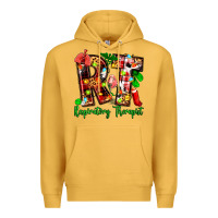 Mustard christmas respiratory therapist Premium Hoodie - Zillion Design Studio