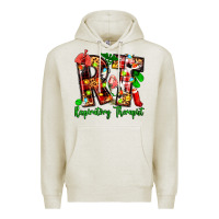 Oatmeal Heather christmas respiratory therapist Premium Hoodie - Zillion Design Studio