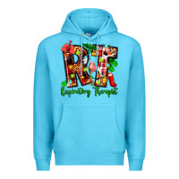 Ocean Blue christmas respiratory therapist Premium Hoodie - Zillion Design Studio