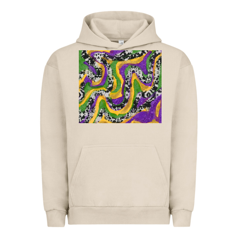 Mardi Gras Cowhide Urban Hoodie by RanaPortraitStore | Teevron