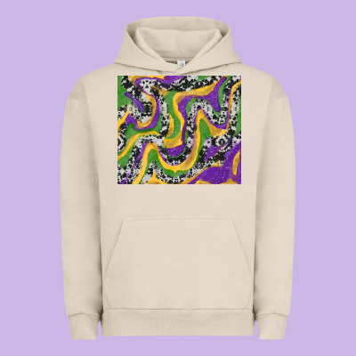 Urban Hoodie Mardi Gras Cowhide