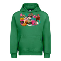 Emerald But first cafecito y chismecito Urban Hoodie - RanaPortraitStore