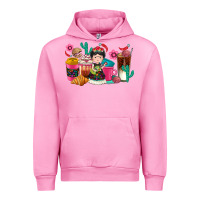 Fuchsia Pink But first cafecito y chismecito Urban Hoodie - RanaPortraitStore
