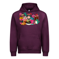 Mauve Wine But first cafecito y chismecito Urban Hoodie - RanaPortraitStore