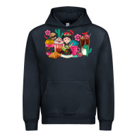 Navy But first cafecito y chismecito Urban Hoodie - RanaPortraitStore
