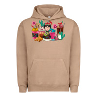 Pigment Burro But first cafecito y chismecito Urban Hoodie - RanaPortraitStore