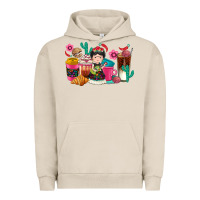 Pigment French Oak But first cafecito y chismecito Urban Hoodie - RanaPortraitStore